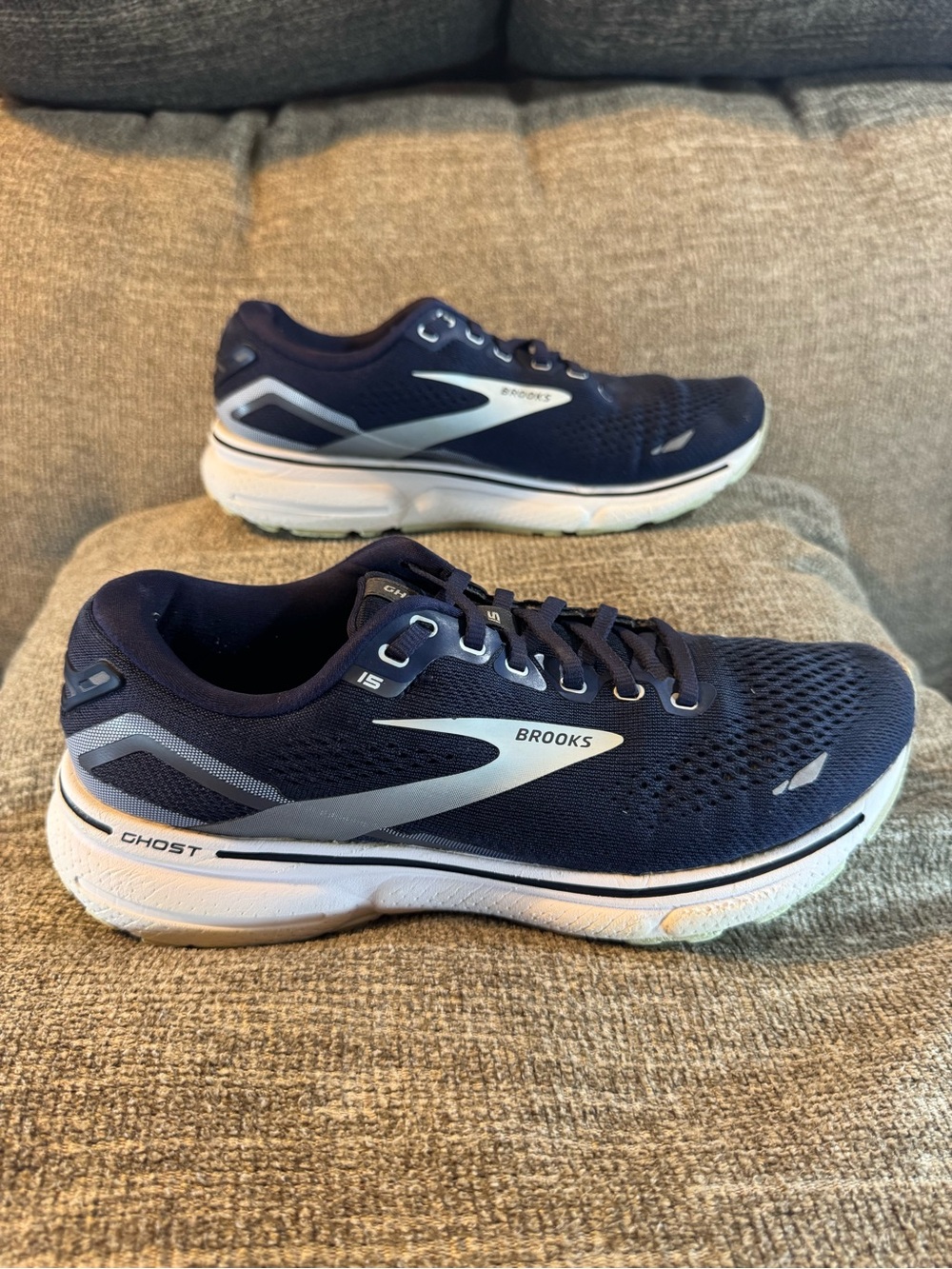 Brooks Ghost 15 Women’s running shoes Navy Blue/White #1203801B450 Size 9.5